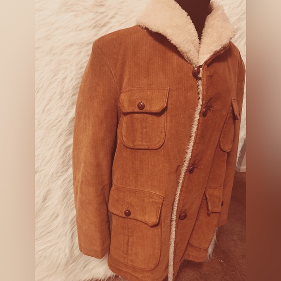 Shanhouse Corduroy Fuzzy Collar Men’s Jacket - Picture 6 of 11